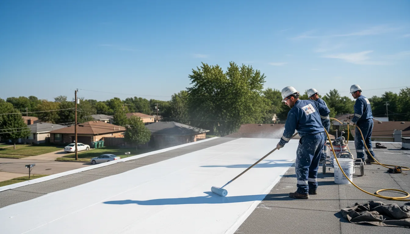 Commercial roof coating in Jennings, OK near me